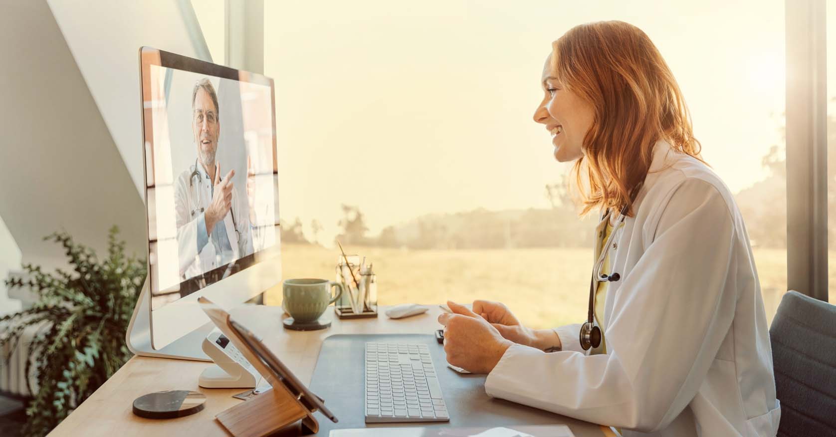 Australian Teletrial Program clinicians working together on a teletrial